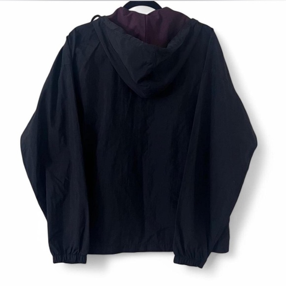 Upcylcled windbreaker with pink rose Harley Davidson Patch - Picture 2 of 4